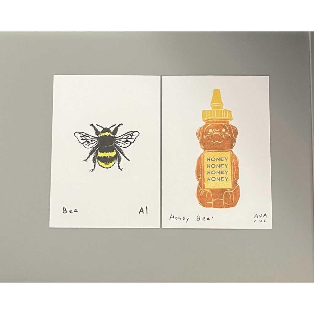 Ana Inciardi Mini Print Set - Bee and Honey Bear